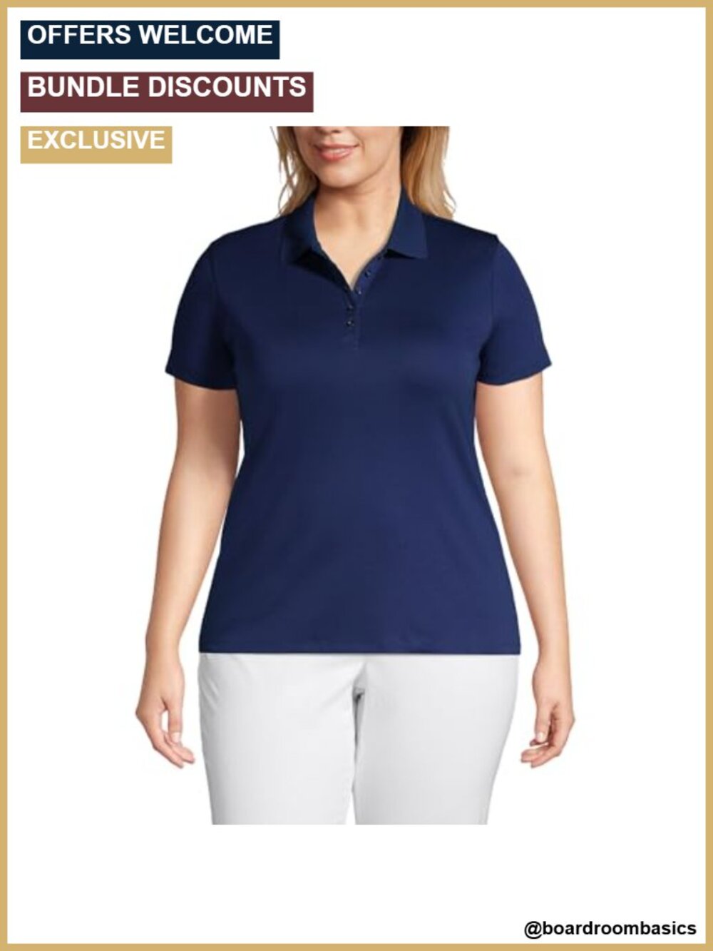 Women's Supima Cotton Polo Shirt Short Sleeve